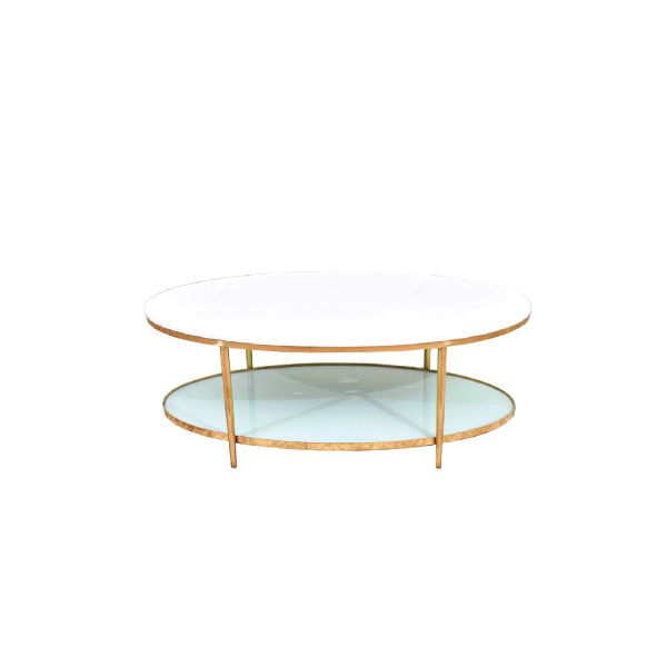 KT1611-B-COFFEE TABLE-MARBLE-WHITE