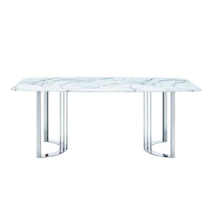 ໂຕະກິນເຂົ້າ KT1339-SILVER LEGS ຂະໜາດ 2.5ແມັດ