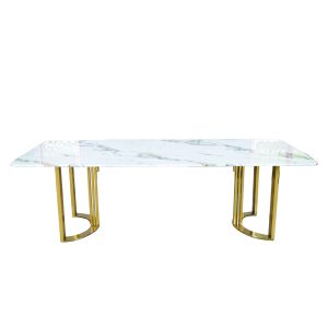 ໂຕະກິນເຂົ້າ KT1339-BLACK WHITE ຂະໜາດ 2.5ແມັດ