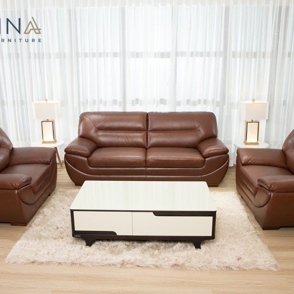 ໂຊຟາຊຸດໜັງແທ້ WA-S354-L205-SET