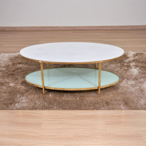 KT1611-B-ໂຕະກາເຟ-ຫີນອ່ອນ-ສີຂາວ