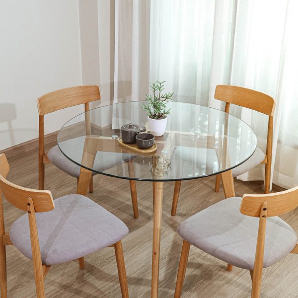 ໂຕະກິນເຂົ້າ ລຸ້ນ 1939-GLASS TABLE ຂະໜາດ 1.2 ແມັດ